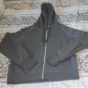 Bebe Dark Gray Zip-Up Hoodie